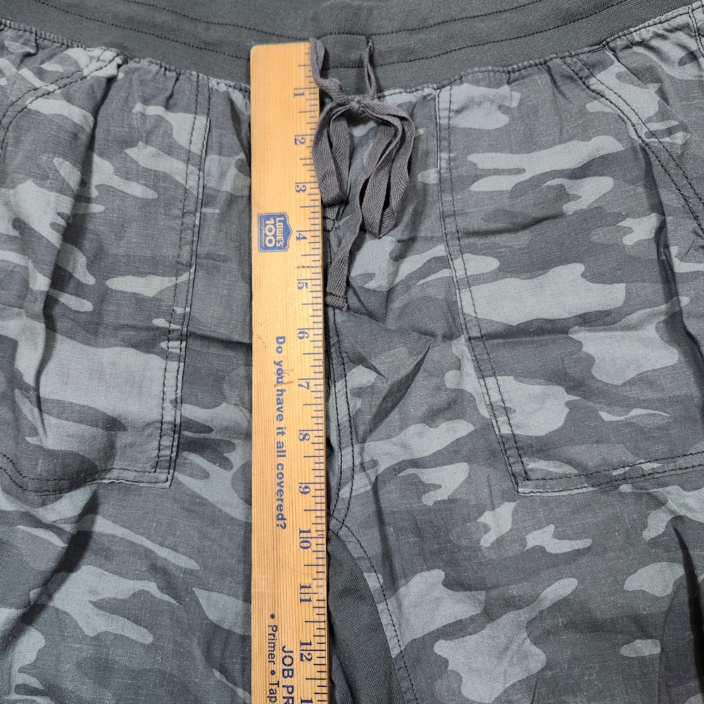 Seven7 Camo Utility Jogger Pants Women's S Linen Blend Drawstring - Picture 4 of 9